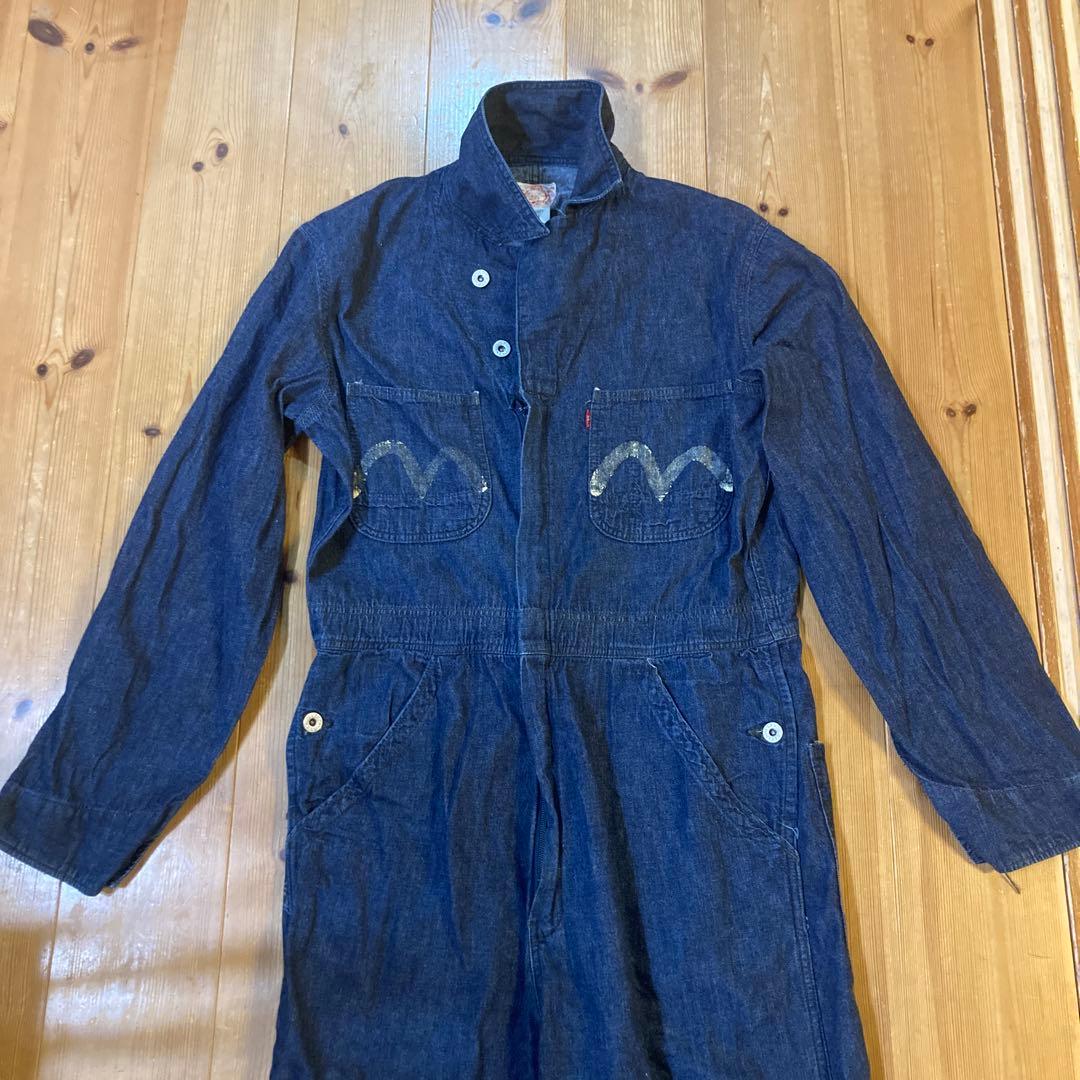 ダークブルー オーバーオール・つなぎ