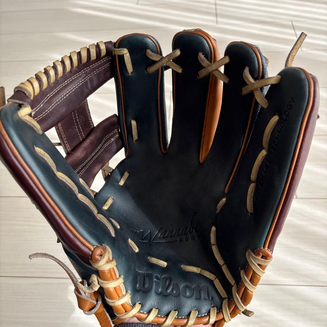 h*a様 値下げ中Wilson 87型軟式グローブ 多色ストライプ