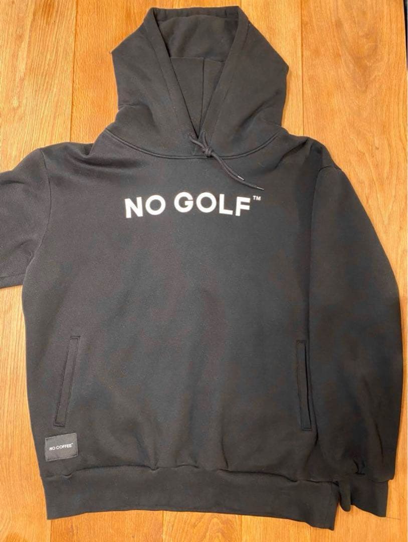 NO COFFEE × CLUBHAUS NO GOLF フーディー　サイズL
