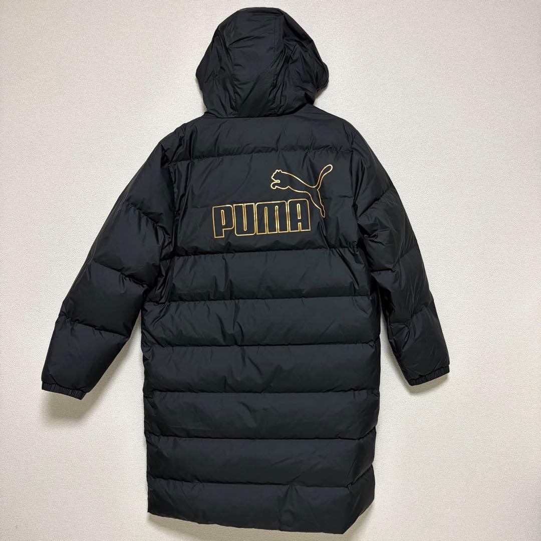 PUMA ロングダウンコート 2XL 黒 ダウン80% タグ付き　新品　未使用
