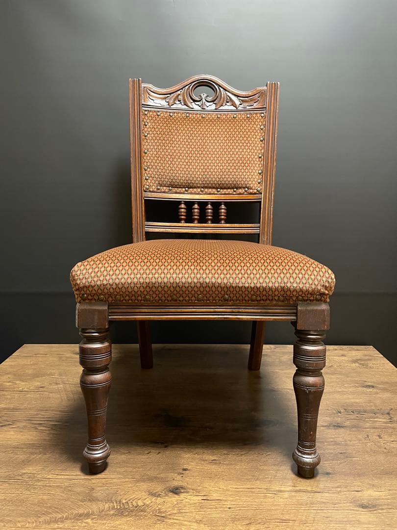 1920年代　英国アンティークチェア　オークチェア