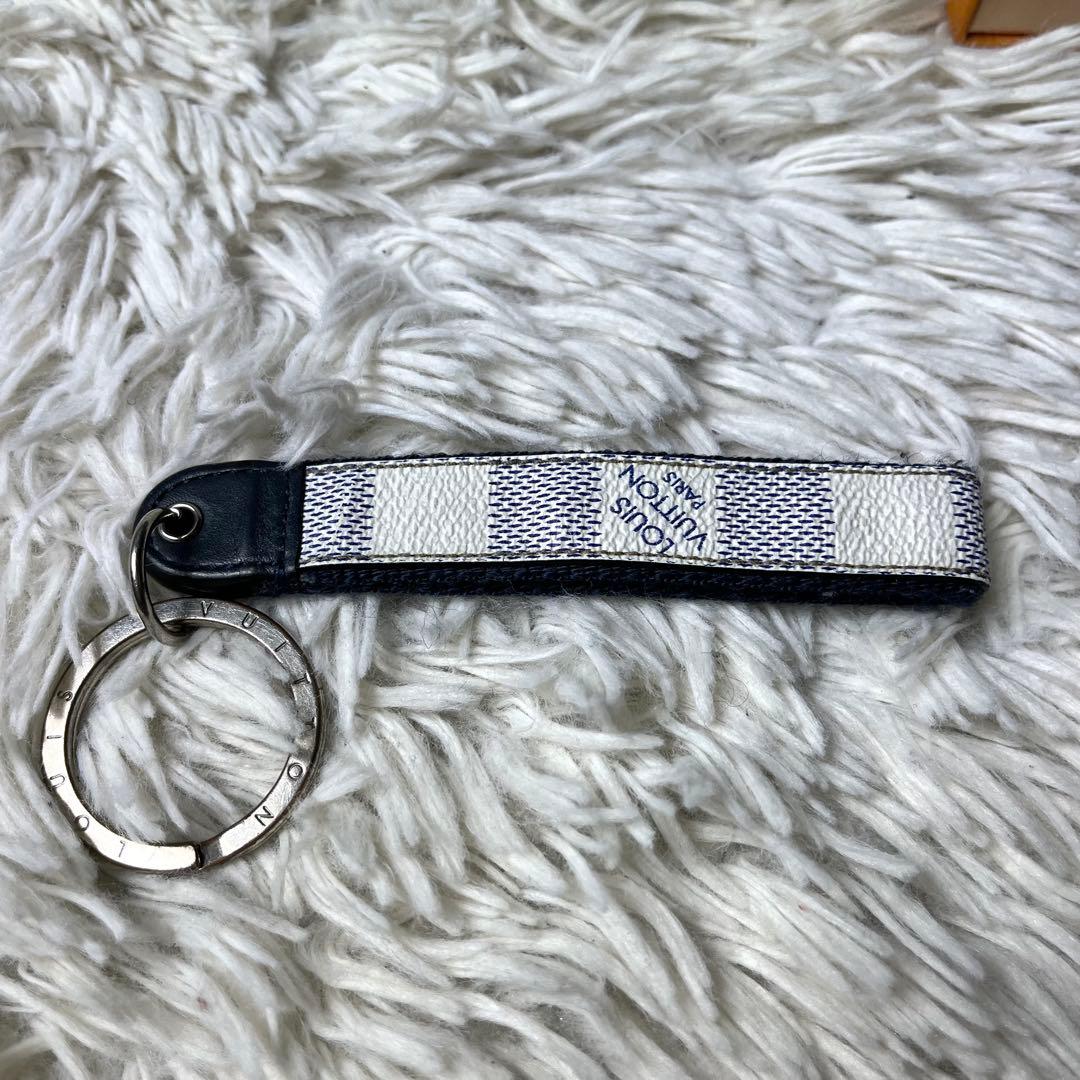 【美品✨】LOUIS VUITTON キーリング ドラゴンヌ ダミエ ホワイト