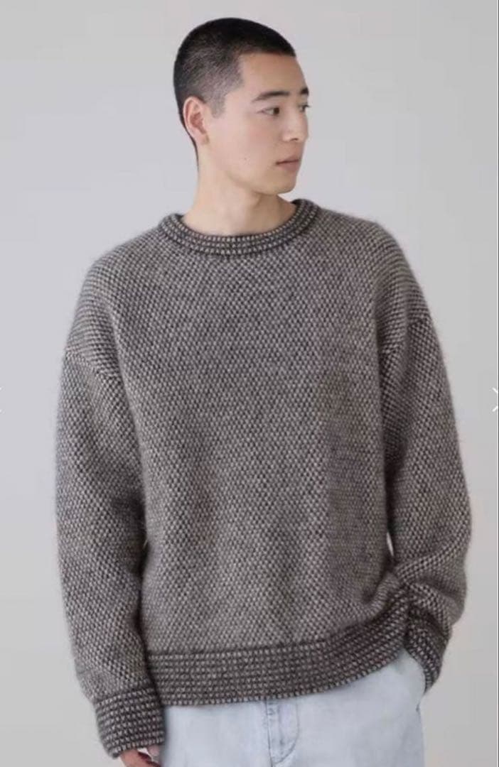 トップス blurhms Alpaca Bird's-eye Knit