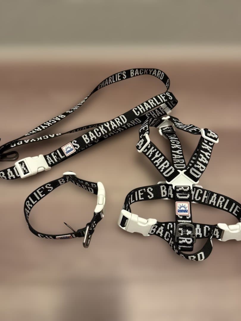 CHARLIE'S BACKYARD ハーネス・首輪・リードの3点セット