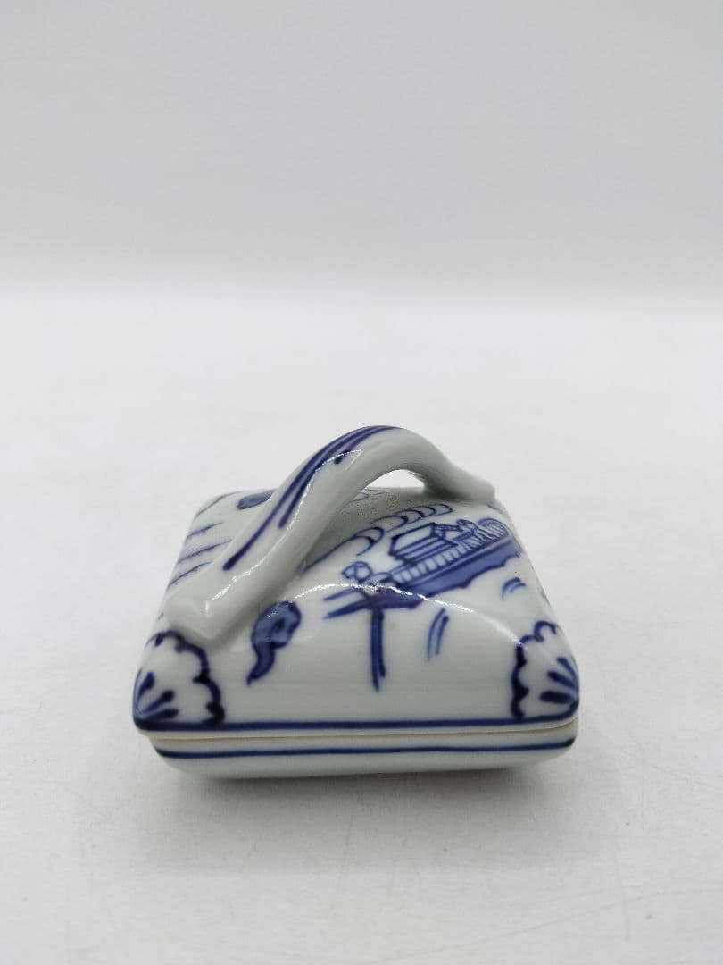 c786 【新品・未使用】香合 隅田川 林淡幽 木箱 茶道具