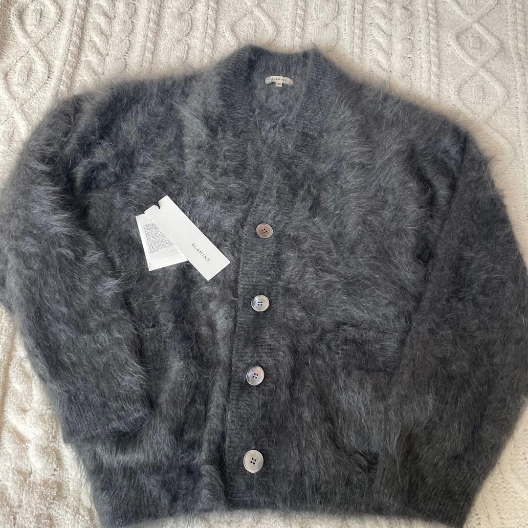 BLAMINK ダークグレー カーディガン 38