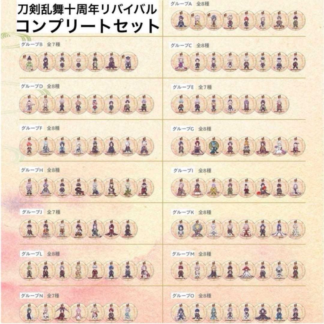 刀剣乱舞 十周年 コースター セット 116種類 全種 コンプリート アニカフェ