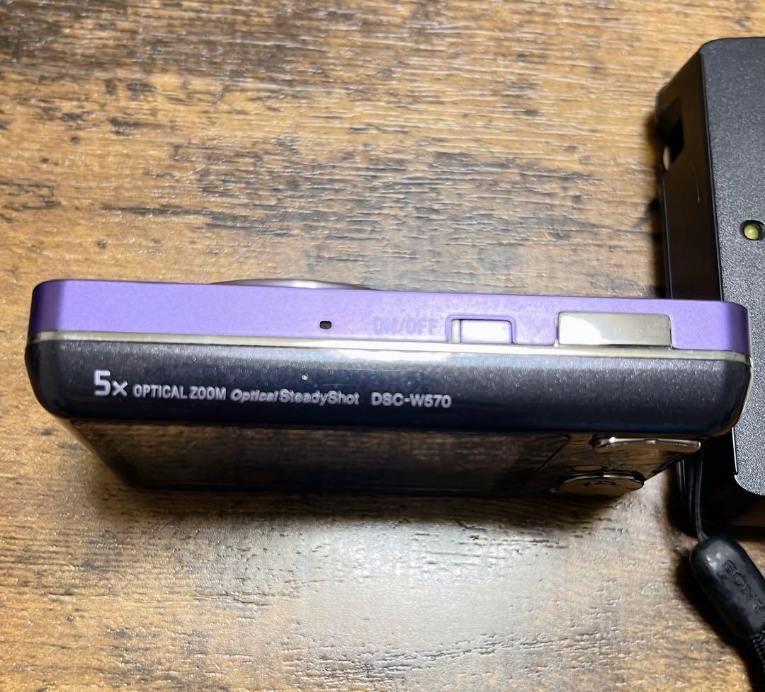 SONY DSC-W570 パープル 16.1MP Cyber-shot