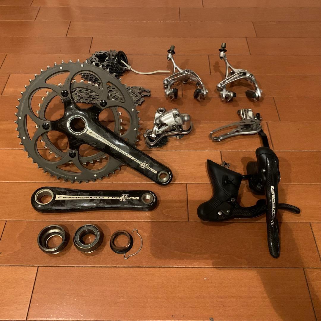 Campagnolo Athena カーボンxアルミ　コンポセット