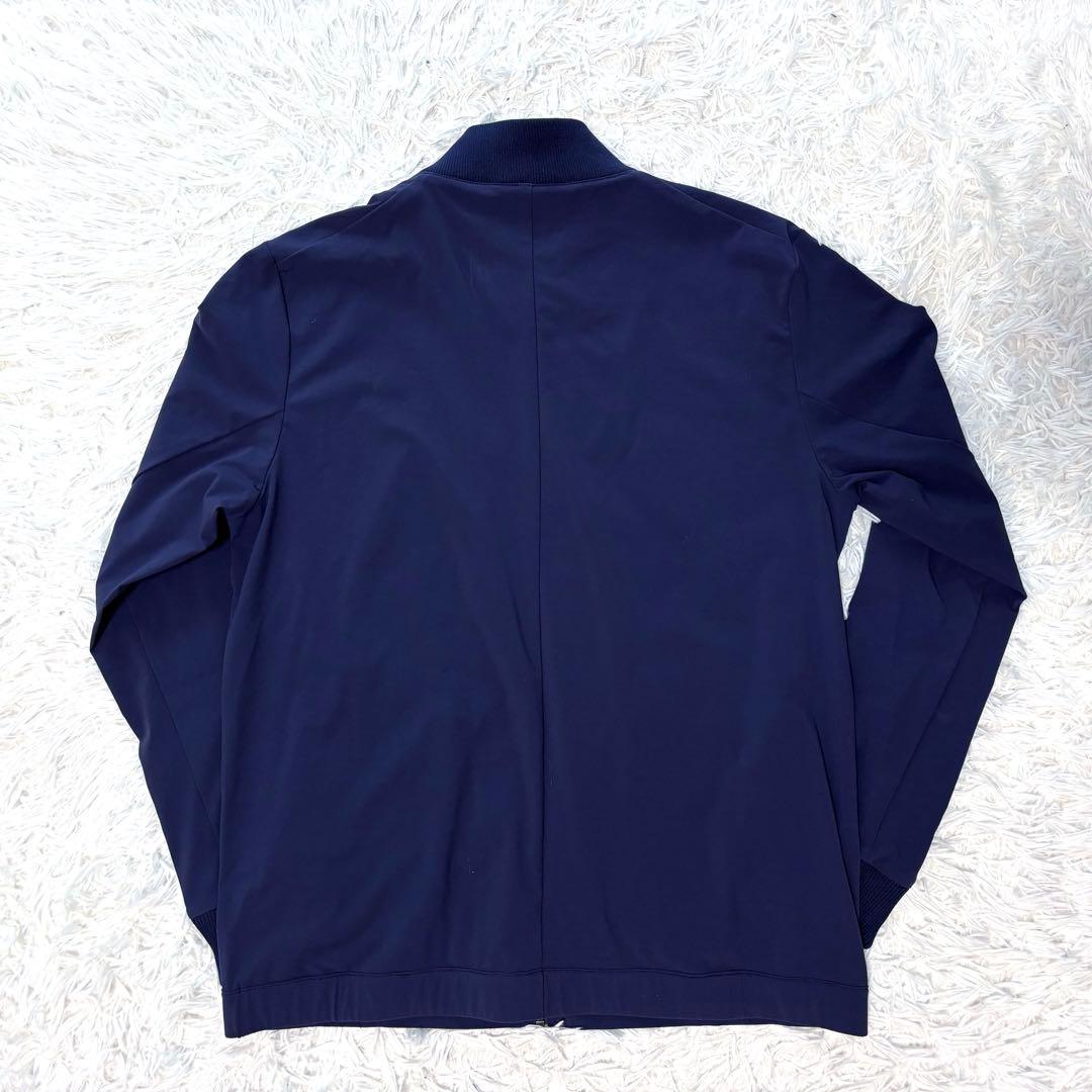 デサントゴルフ ブルゾン ma1 ストレッチ ネイビー ジップ ナイロン