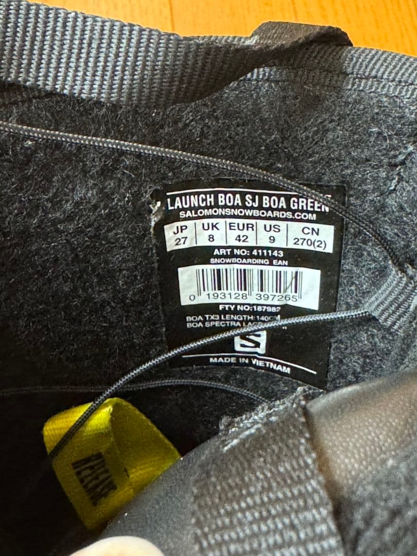 SALOMON LAUNCH ダブル BOA DEELUXE 27cm