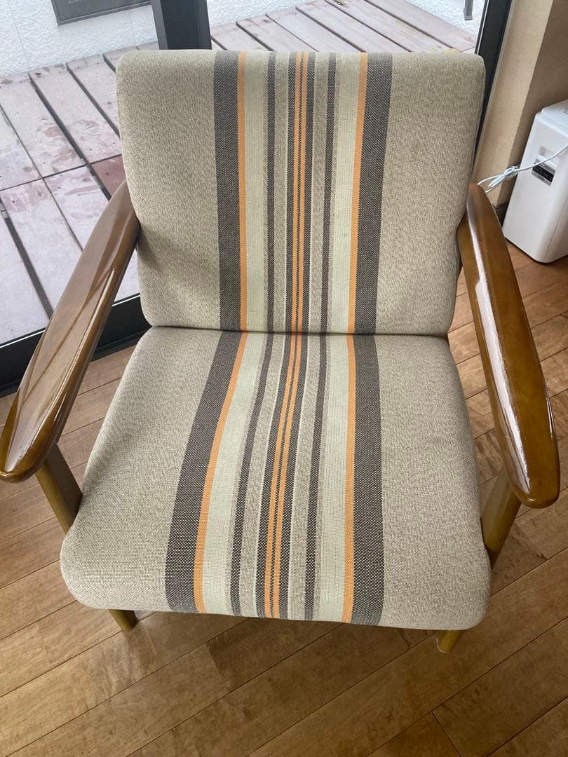 ジャンク品 カリモク1人掛けソファ