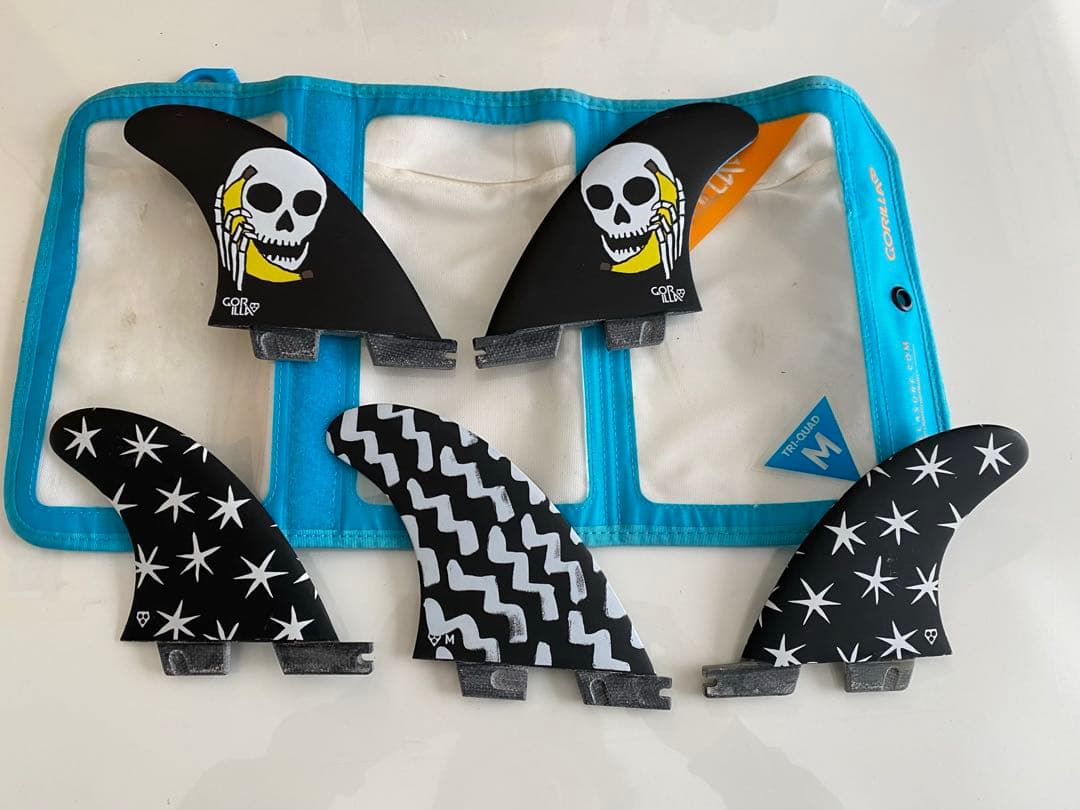 美品 fcs2 gorillaフィン M QUAD トライ 5枚　Tri