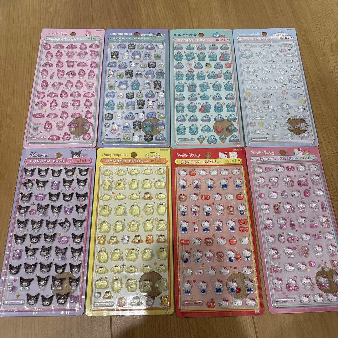 ボンボンドロップシール　サンリオ　8枚セット