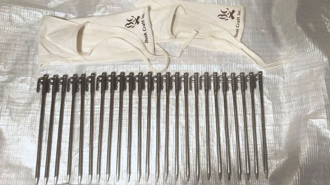 Bush Craft ブッシュクラフト ペグ 30cm 24本