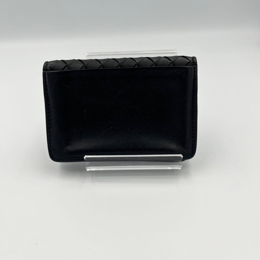 【人気アイテム】ボッテガヴェネタ　名刺入れ　イントレチャート　黒