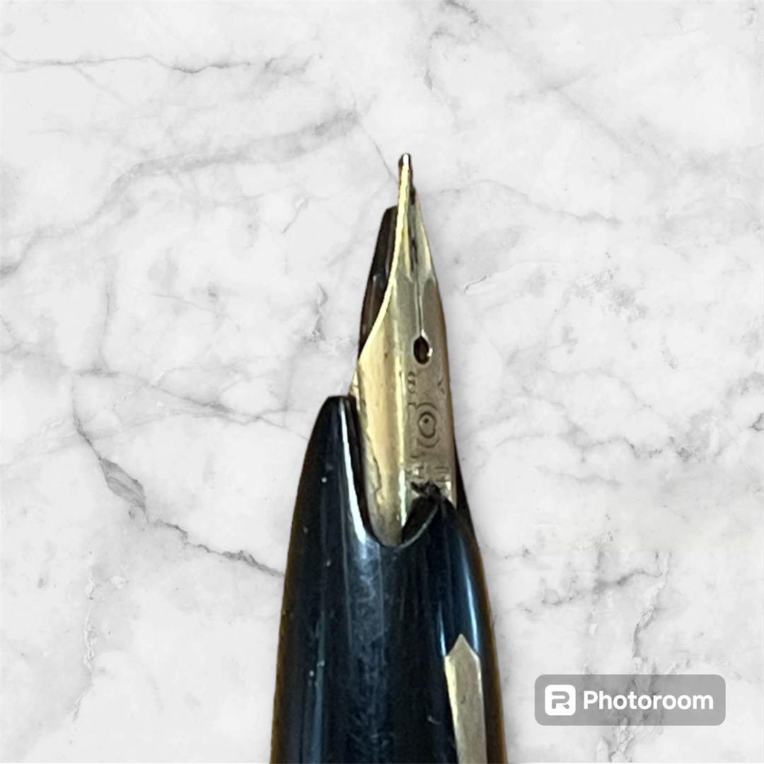 プラチナ 万年筆 レザー ラップ 18K ゴールド ペン先