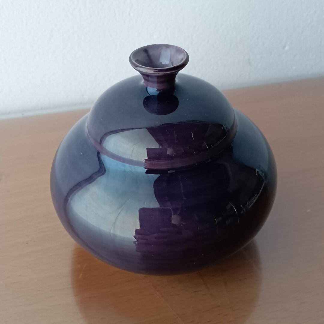 徳田正彦 銘 徳田八十吉 壺 共箱 しおり 九谷