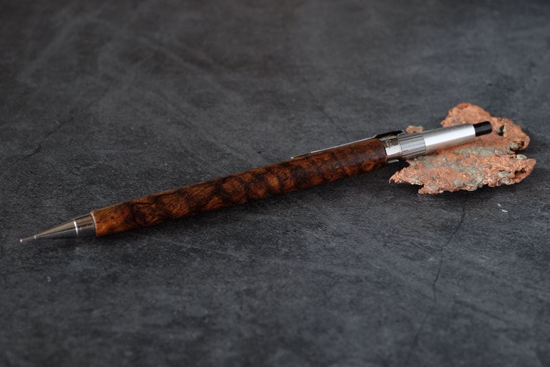 PG5木軸カスタム0226　高村杢工房 製図用シャープペンシル　バチックマンゴー