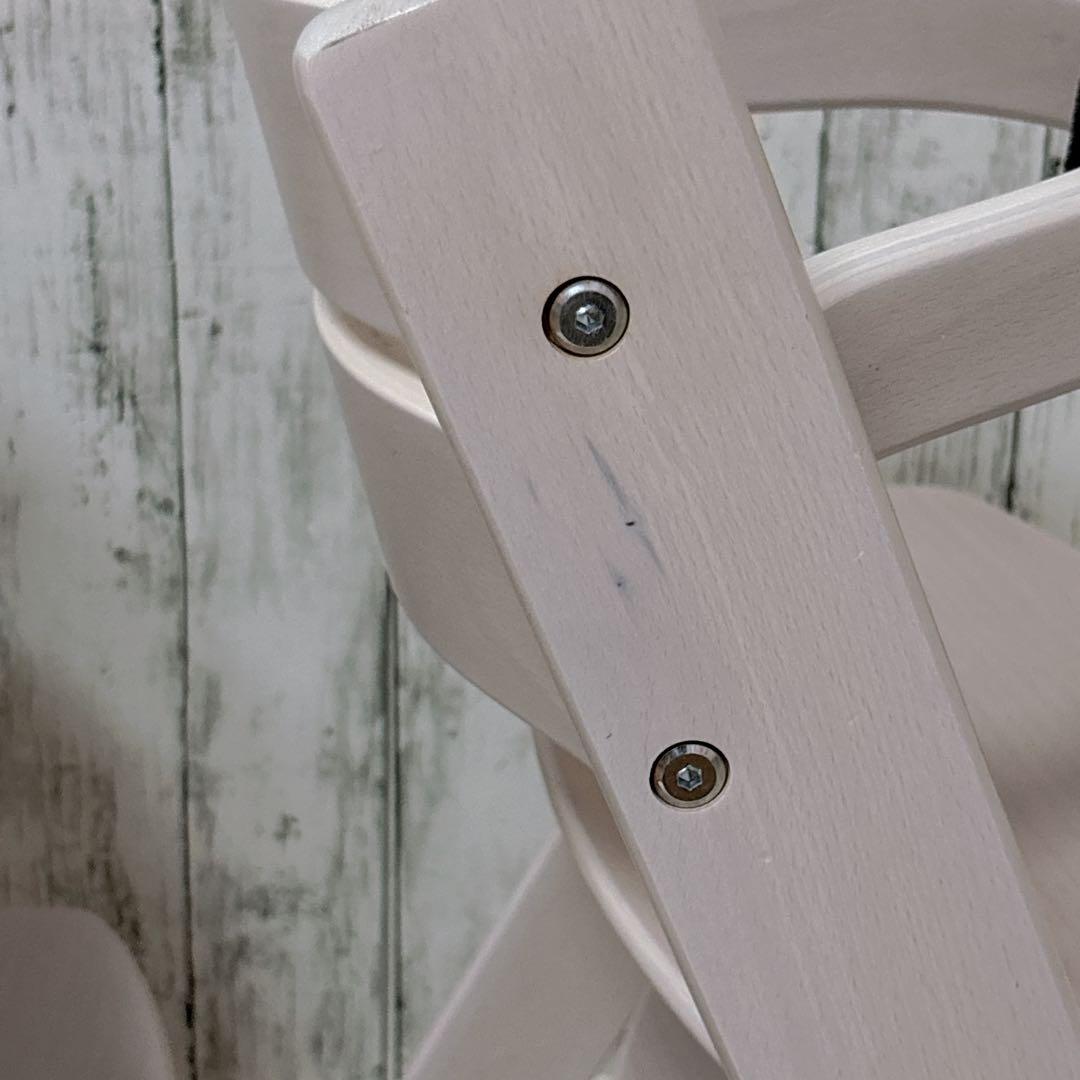 美品 アイリスオーヤマ ベビーチェア 2脚セット ハイチェア 木製 ベルト付き