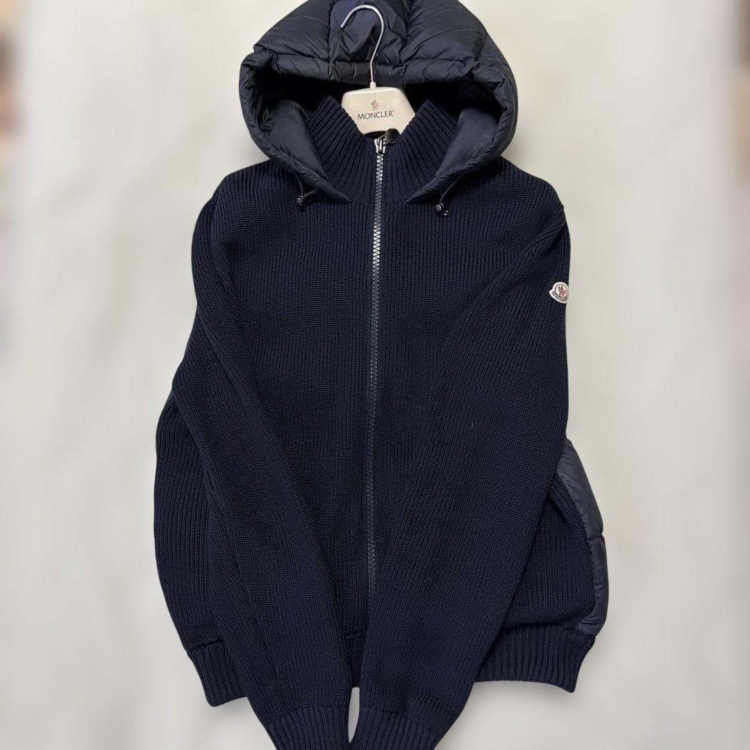 MAGLIONE TRICOT CARDIGAN ネイビー ダウンジャケット