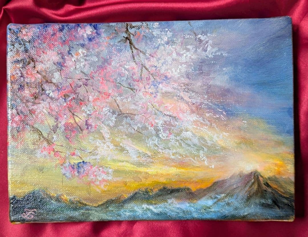 油絵　風景画【1点物】画家本人出品painterTMK真筆　SMキャンバス