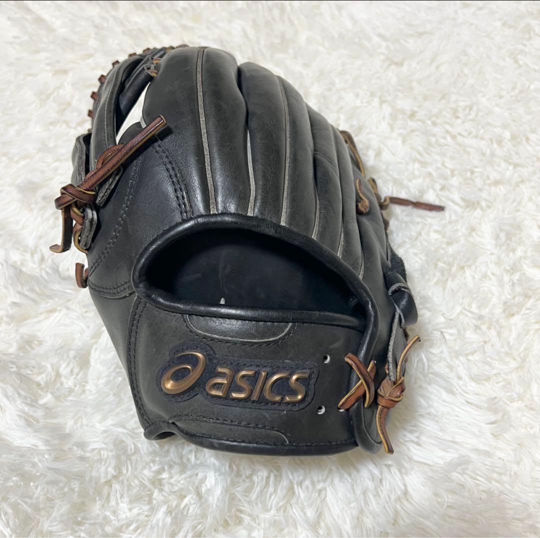 【美品】 AMBITIOUS アンビシャス 硬式用　グローブ 左投げ　ASICS