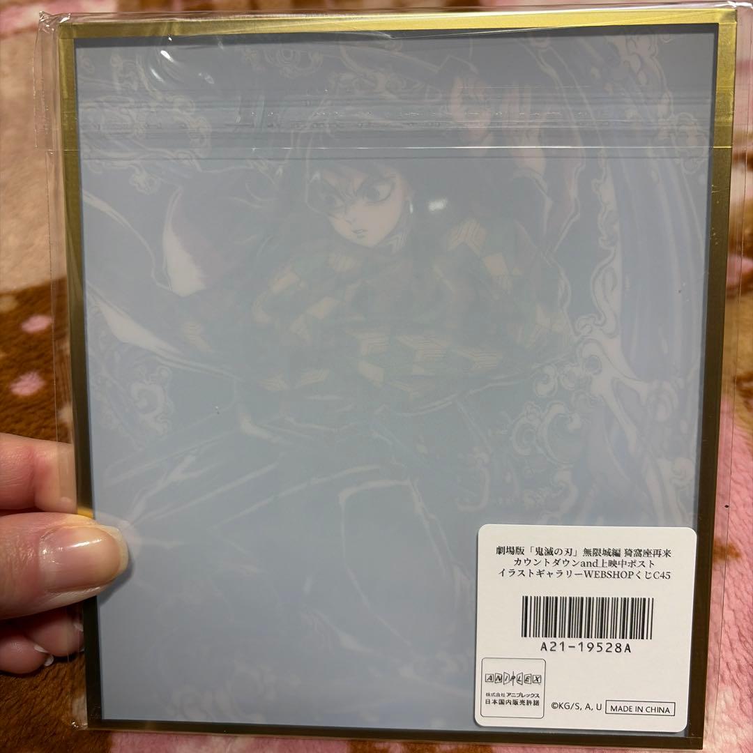 鬼滅の刃 無限城編 WEBSHOPくじ アクリル色紙 冨岡義勇