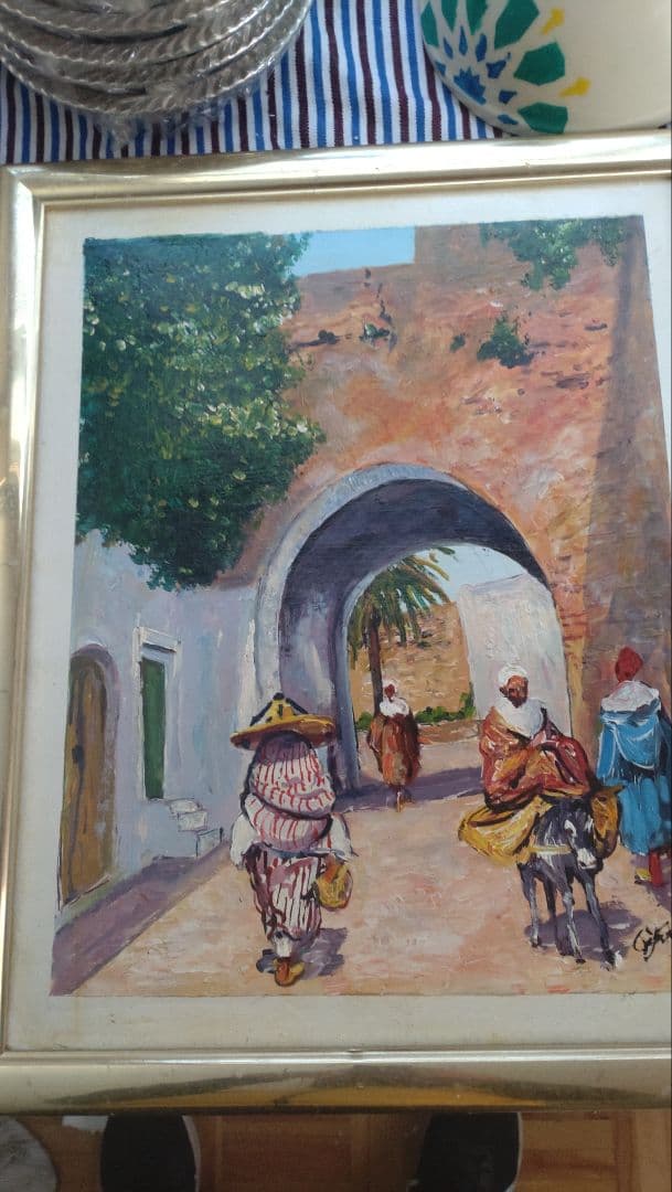 テトゥアン出身の画家ハサン・スシによる小品絵画。