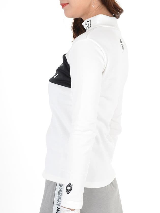 【新品タグ付】V12 ヴィトゥエルヴ レディース長袖　モックネックシャツ　裏起毛