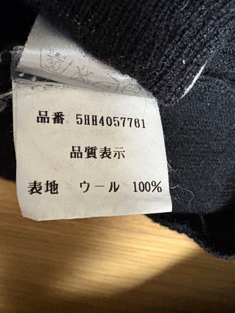 Dior Homme 05AW エディ期 クラッシュニット 爪 XS 黒