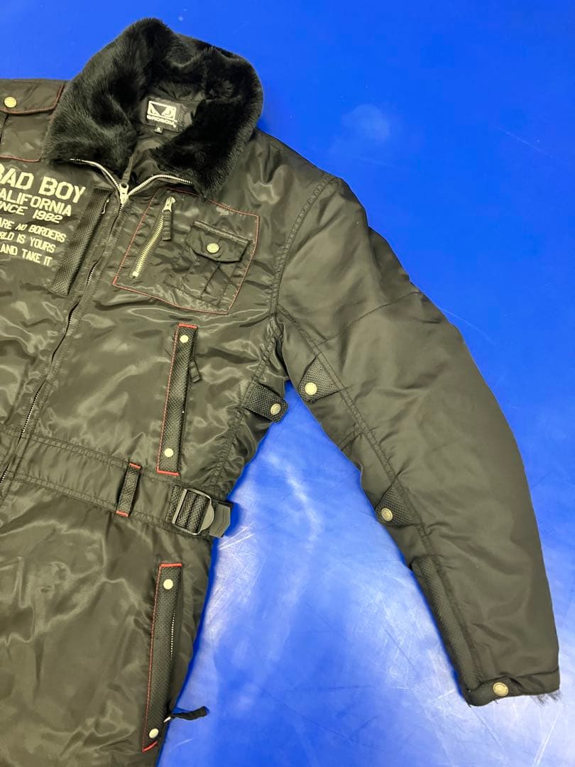 BAD BOY ブラック　フライトジャケット つなぎ