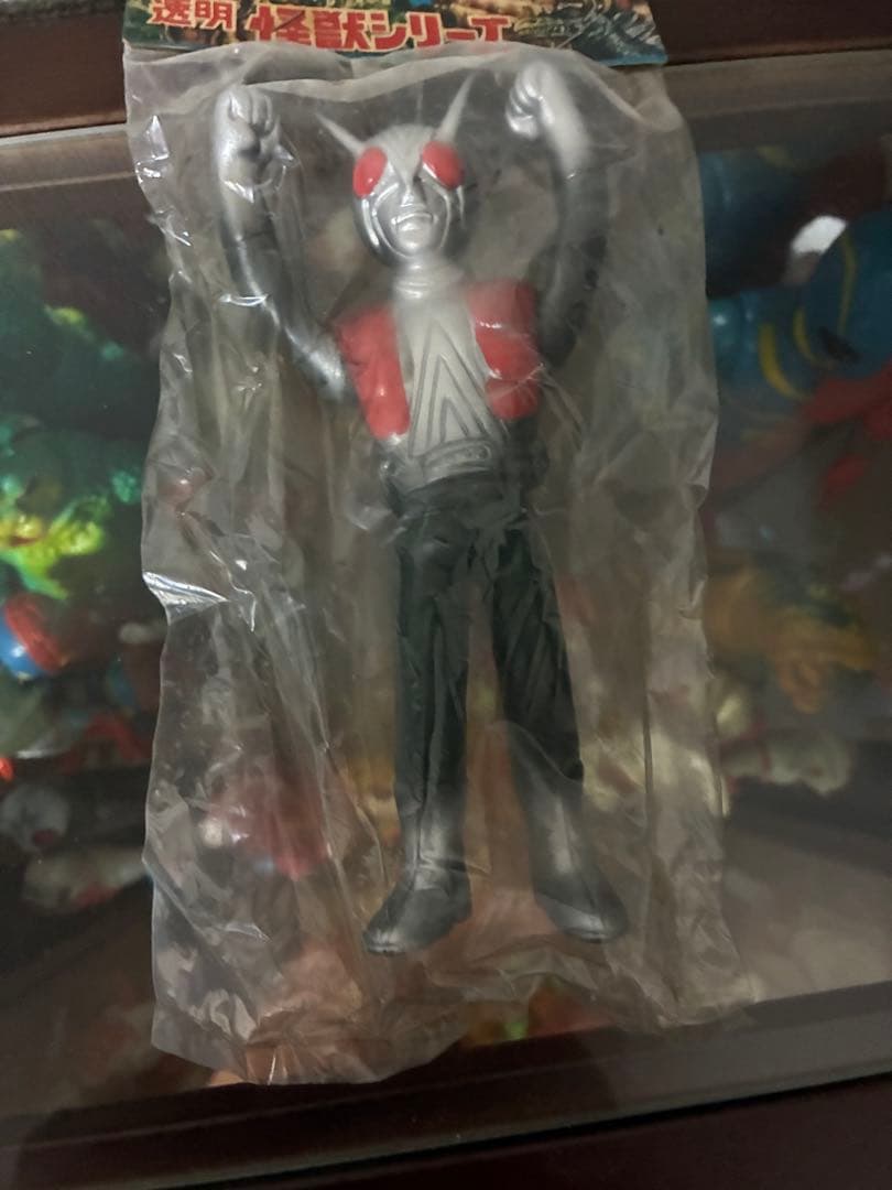 当時物・無版権　パチソフビ　ライダーマン　未開封