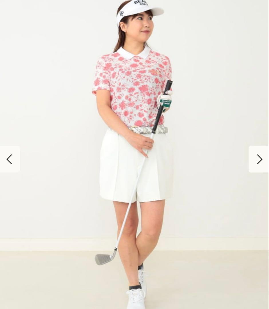 Beams Golf レクチュールツイルショートパンツ (レディース)