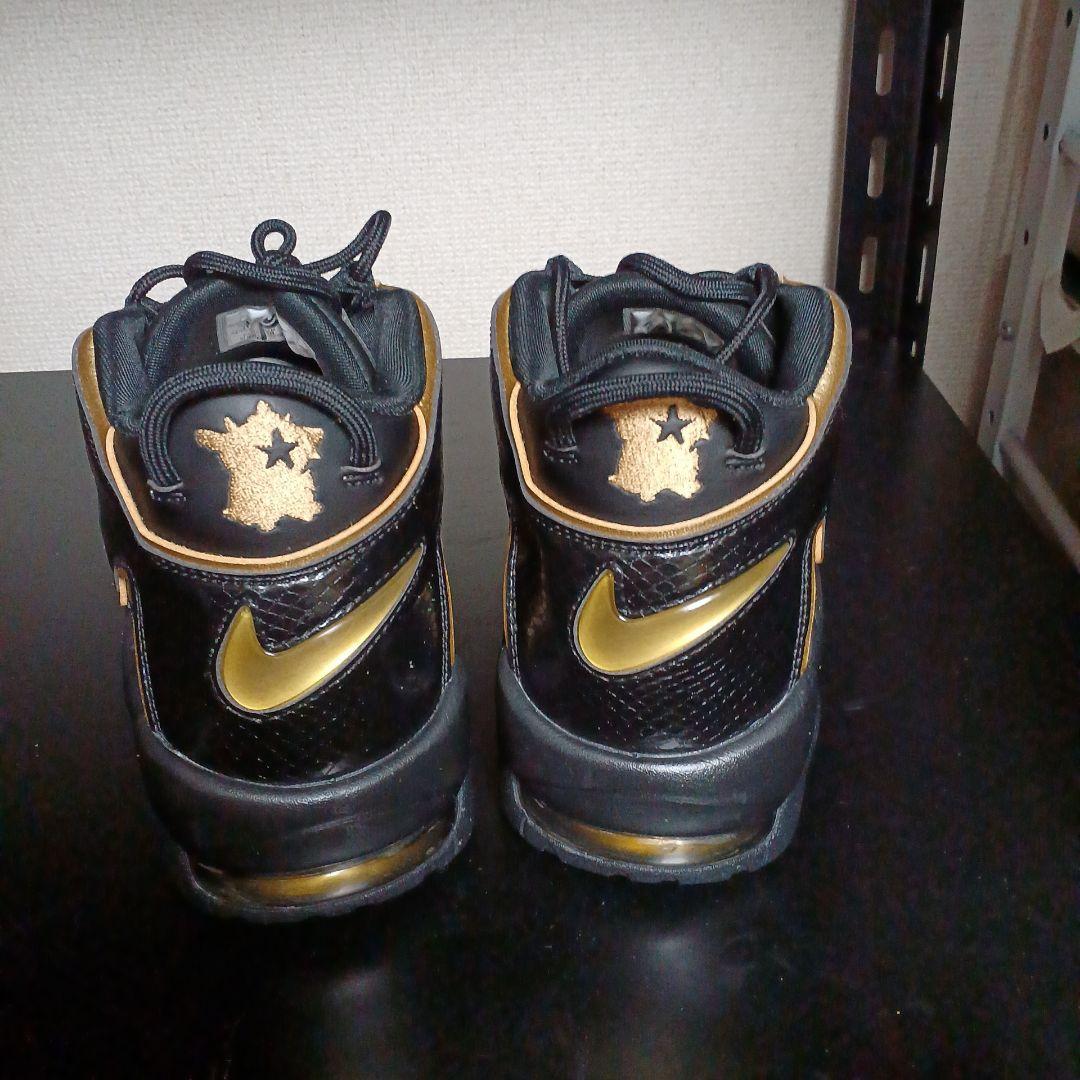 Nike ブラック/ゴールドエアモアアップテンポフランス