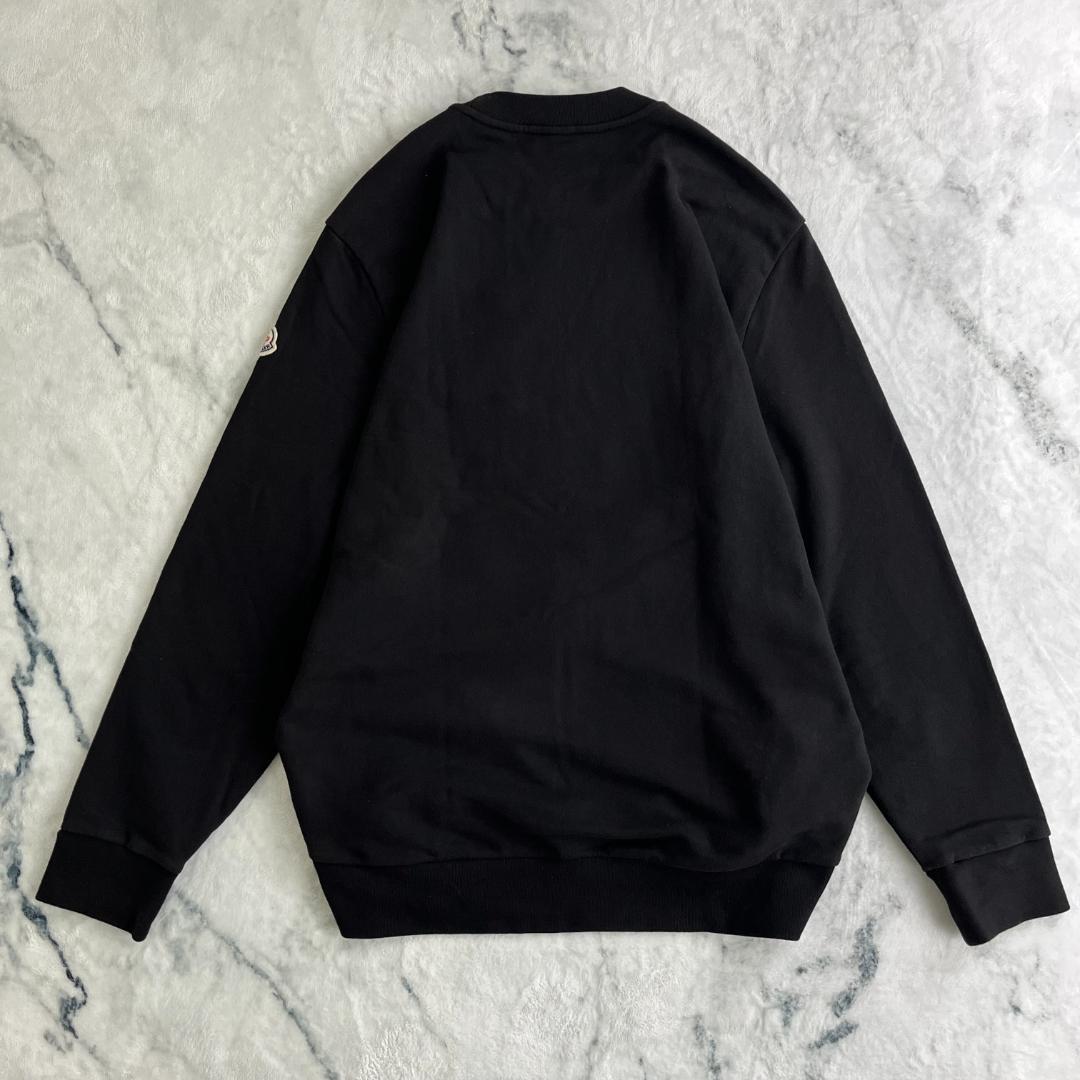 【鑑定済み・最高級の逸品】モンクレール☆ビッグ刺繍ロゴ入りスウェット/2978.