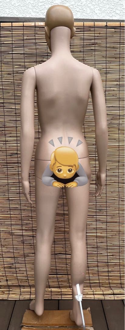 ベージュ マネキン スタンド付き