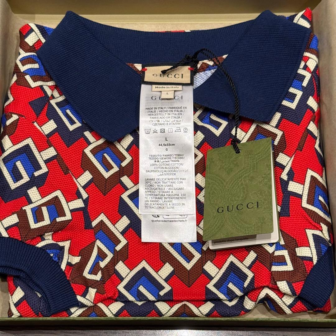 グッチ　GUCCI　犬用ウェア　Lサイズ　新品未使用　G レッド　ブルー