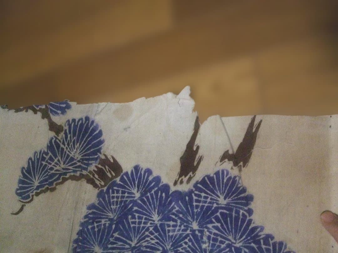 明治38年 ★浮世絵 ・馬 ・布・手描き