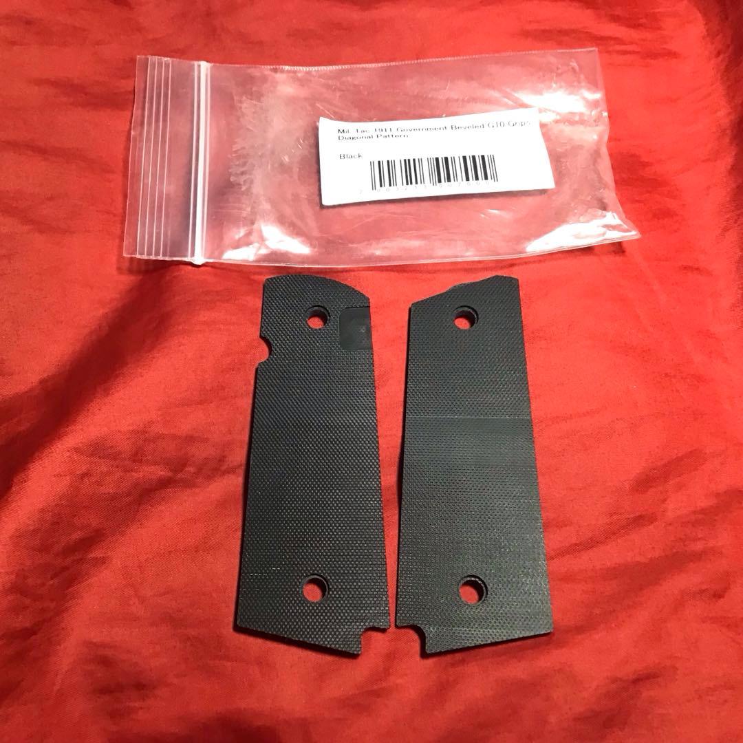 MilTac製　1911Beveled G10グリップ BK 新品