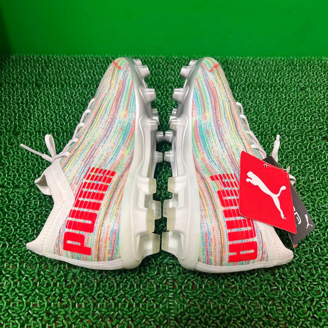 プーマ サッカースパイク プーマ ウルトラ 1.2 HG(ホワイト×レッド)