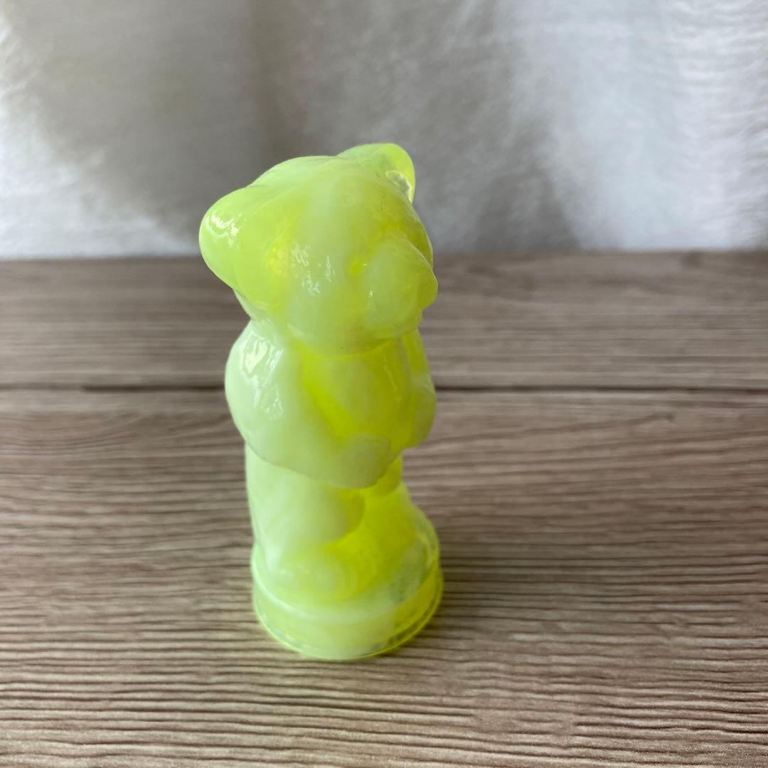 【ウランガラス】Vintage Boyd Glass Andy The Bear