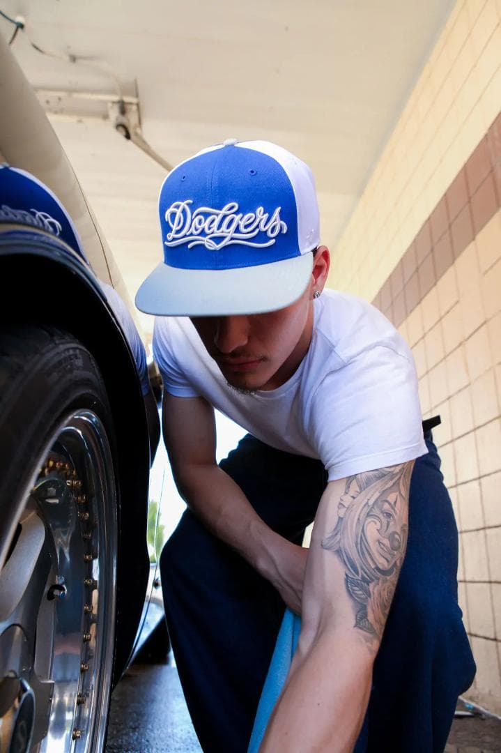 応援グッズ MR CARTOON LA DODGERS 47 QUILL CAP WT BL