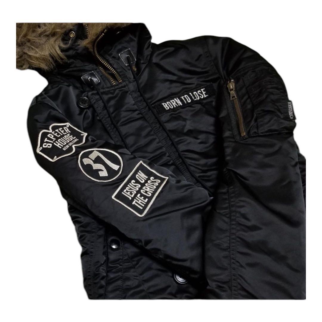 ヒステリックグラマー　　プリマロフト ジョニーサンダース　N-3B モッズコート