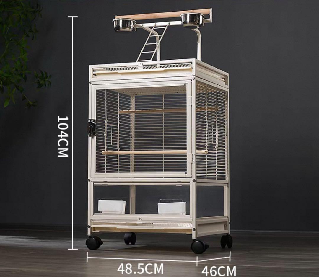 キャスター付き鳥かご