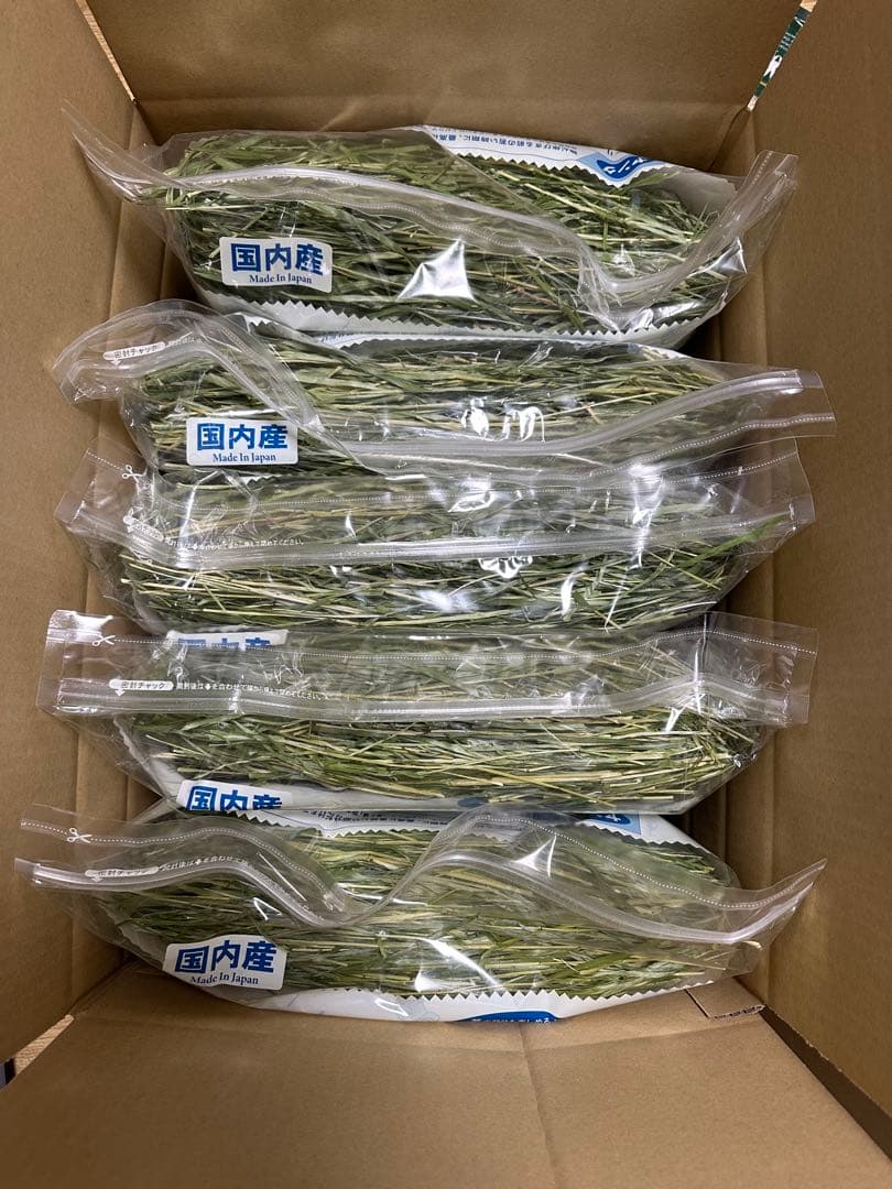 ウーリー　高原の朝採り牧草　2024年　イタリアンライグラス5袋