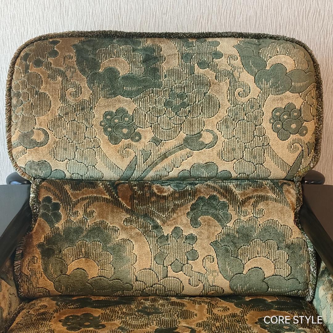 カリモク　金華山　アームソファ　一人掛け①　S52