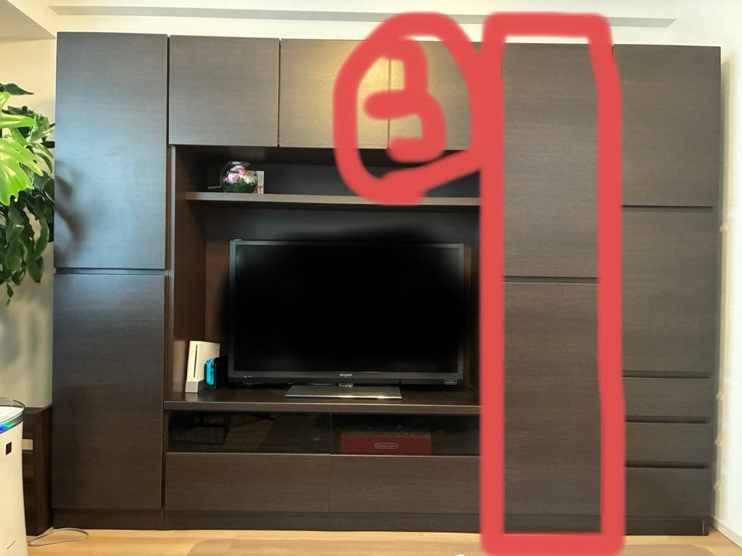 ③ 【12月末まで】ニトリ　ウォーレンシリーズ　壁面収納　棚　テレビボード