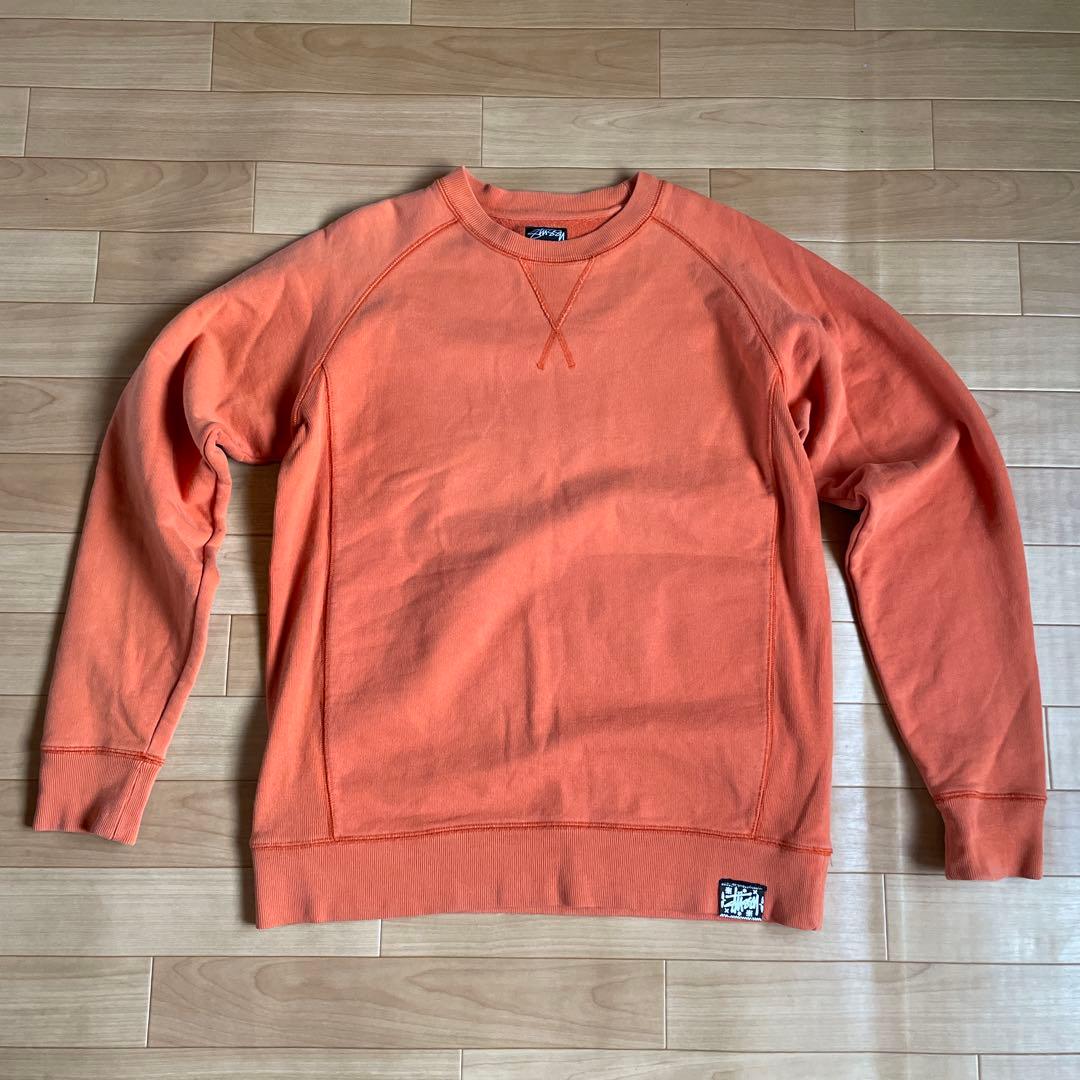 ステューシー Stussy オレンジ ラグランスリーブ スウェット