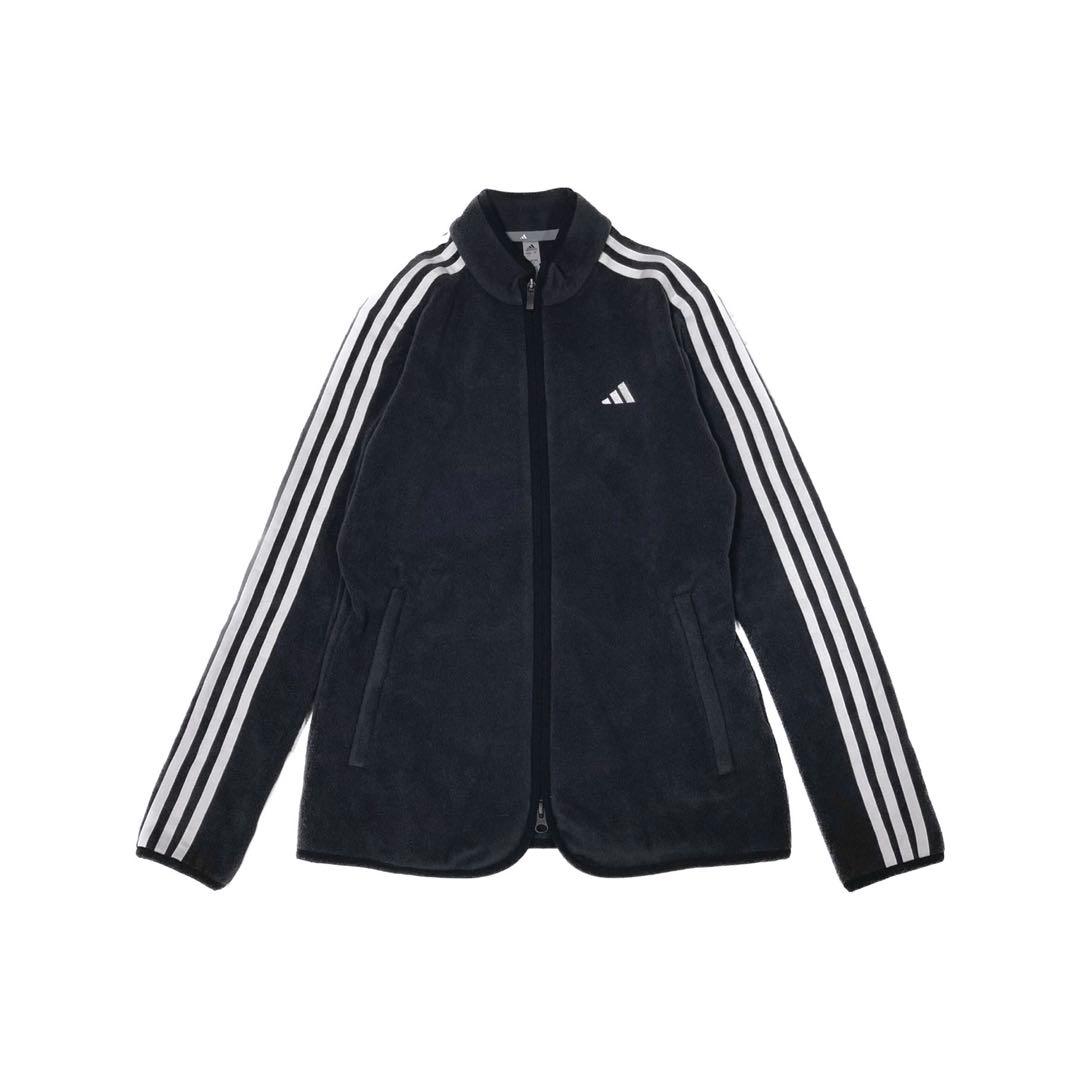 adidas　ゴルフウェア　セットアップ　ミニスカート　ライン　フリース　M